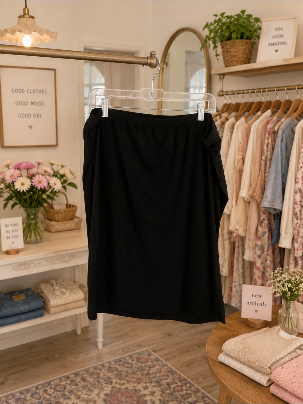 Black Pencil Skirt Size XXL